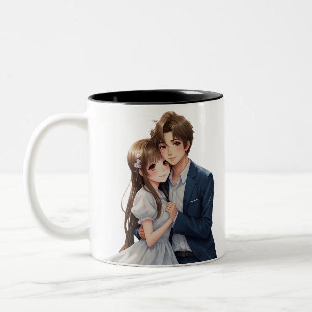 Anime Lovebirds Mug (Left)