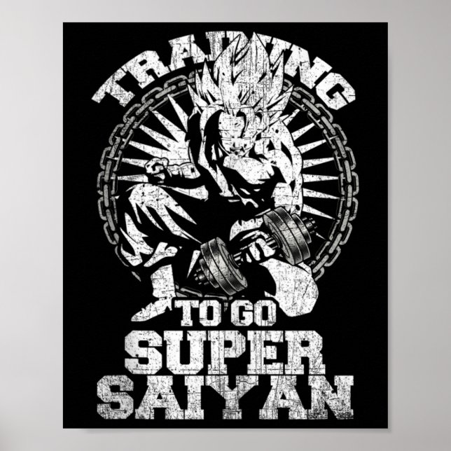 Anime Lover Bodybuilder Funny Workout Fitness Gym  Poster (Front)