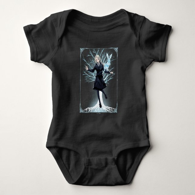 Anime Luna Lovegood's Rabbit Patronus Baby Bodysuit (Front)