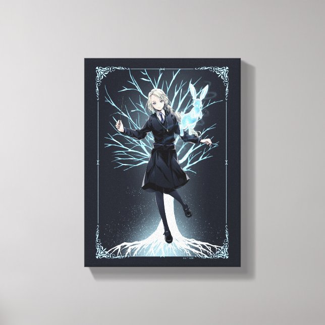 Anime Luna Lovegood's Rabbit Patronus Canvas Print (Front)