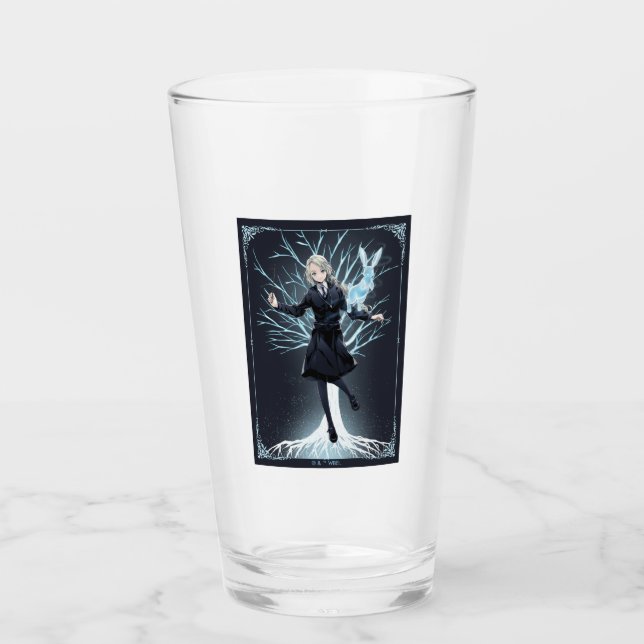 Anime Luna Lovegood's Rabbit Patronus Glass (Front)