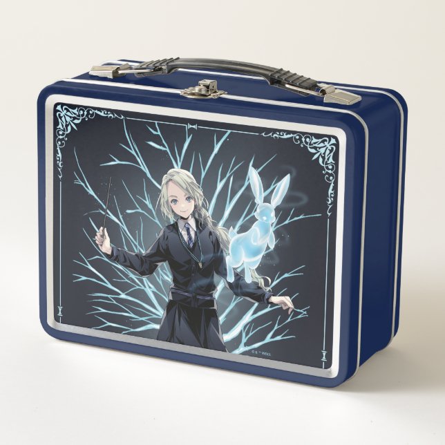 Anime Luna Lovegood's Rabbit Patronus Metal Lunch Box (Front)