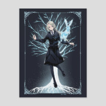 Anime Luna Lovegood's Rabbit Patronus Postcard