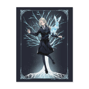 Anime Luna Lovegood's Rabbit Patronus Postcard