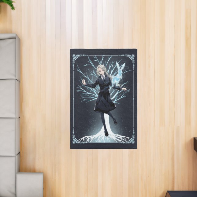 Anime Luna Lovegood's Rabbit Patronus Rug (Insitu (Indoor 2))