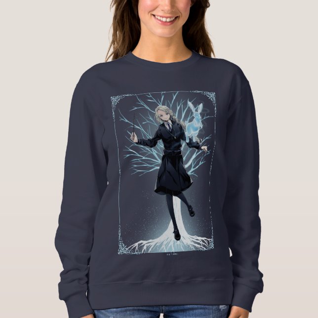 Anime Luna Lovegood's Rabbit Patronus Sweatshirt (Front)