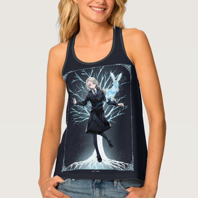 Anime Luna Lovegood's Rabbit Patronus Tank Top (Front)