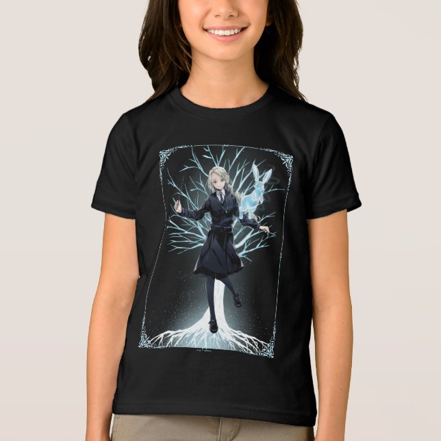 Anime Luna Lovegood's Rabbit Patronus Tri-Blend Shirt (Front)