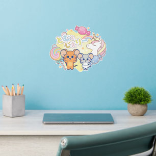 Anime Magical Candyland with Jerry and Tuffy Wall Decal