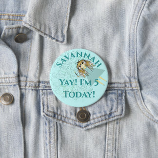Anime Magical Days Birthday Party Pinback Button