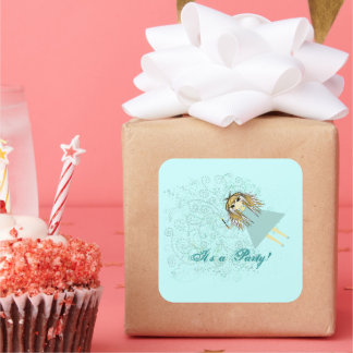 Anime Magical Days Birthday Party Square Sticker