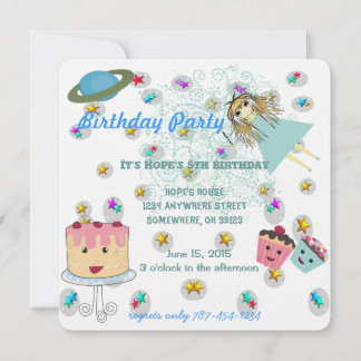 Anime Magical Days Invitation Birthday Party