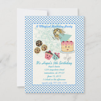 Anime Magical Days Invitation Birthday Party