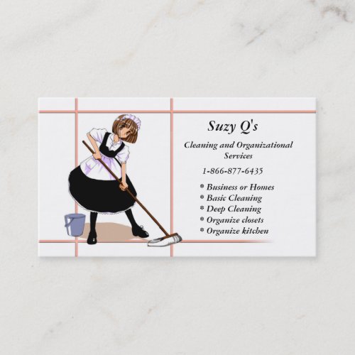 Anime Maid Business Card Templates