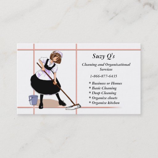 Customizable Anime Maid Business Card Templates