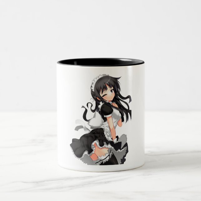 Anime Maid Two-Tone Coffee Mug (Center)