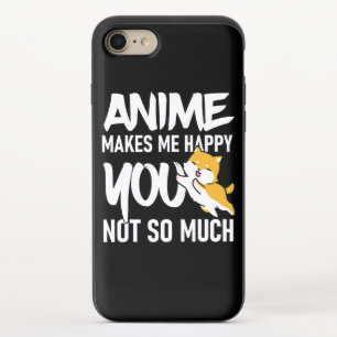 Anime Makes Me Happy, Cute Shiba Inu Anime Cosplay iPhone 8/7 Slider Case
