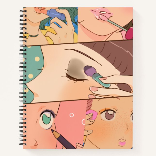 Anime Makeup  Notebook (Front)