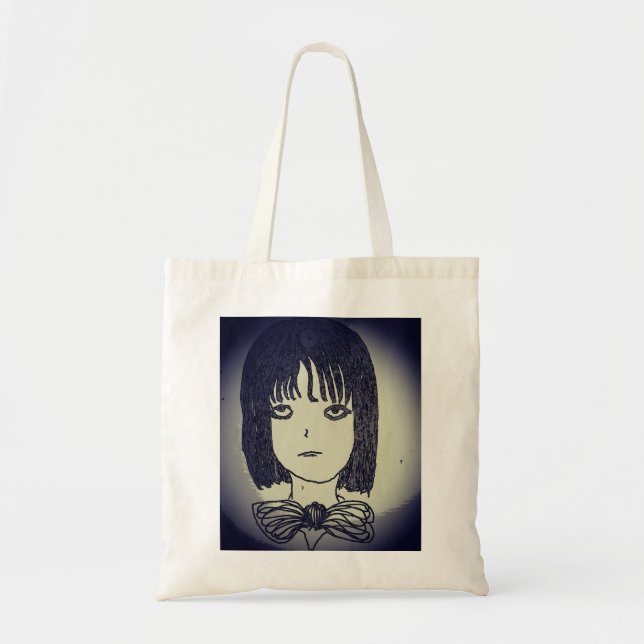 anime manga a girl in despair back in 2016  tote bag (Front)