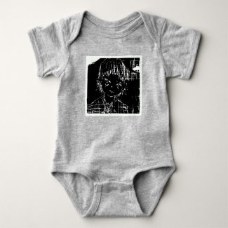 anime manga everyday black project baby bodysuit