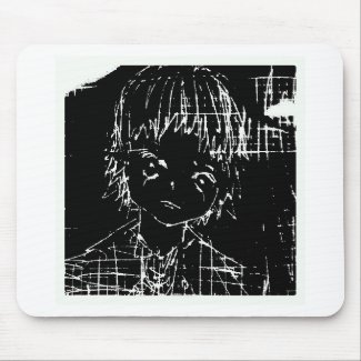 anime manga everyday black project mouse pad