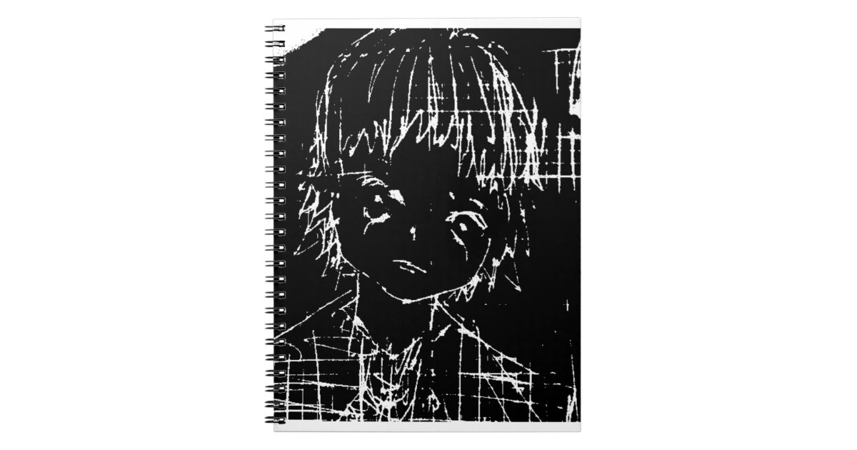 Anime Manga Everyday Black Project Notebook Zazzle Com