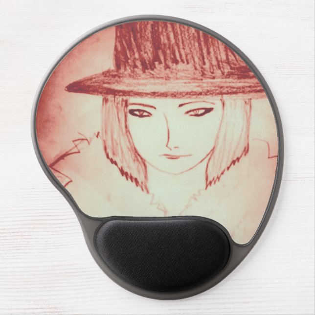 anime manga girl like boy yaei magician  gel mouse pad (Front)