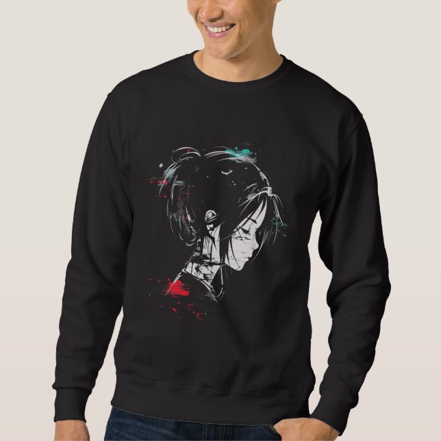 Anime Manga Graphic Art Anime Sweatshirt (Front)
