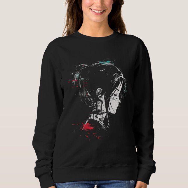 Anime Manga Graphic Art Anime Sweatshirt (Front)