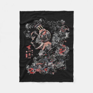 Anime Manga Graphic Headphone Art Anime  Fleece Blanket
