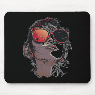 Anime Manga Graphic Sunglasses Art Anime  Mouse Pad