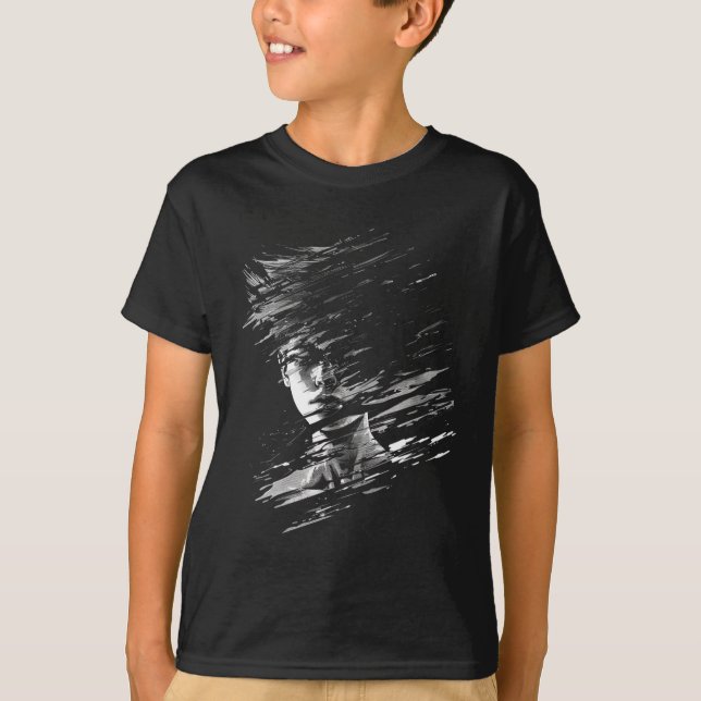 Anime Manga Motif Pixel Illustration Anime  T-Shirt (Front)