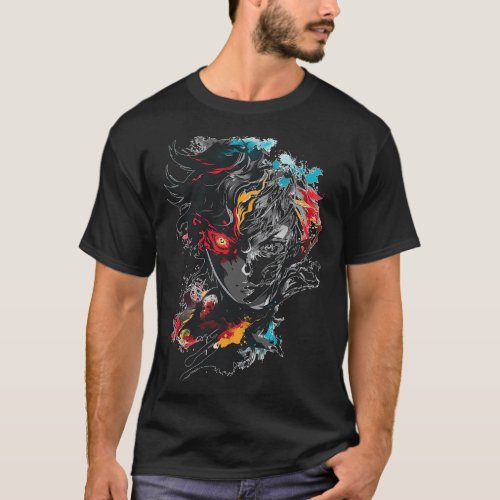 Anime Manga Motif Tattoo Art Anime  T_Shirt