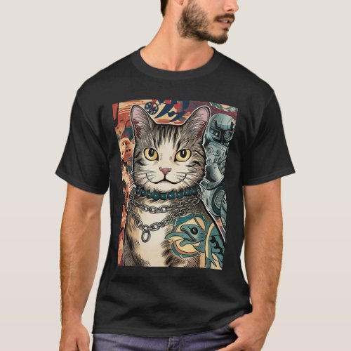  Anime Manga Robot Cat T_Shirt