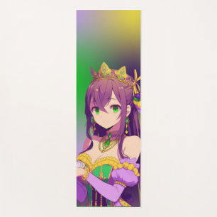 Anime Mardi Gras King cake Yoga Mat