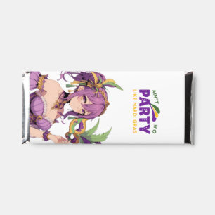 Anime Mardi Gras mask Hershey Bar Favors