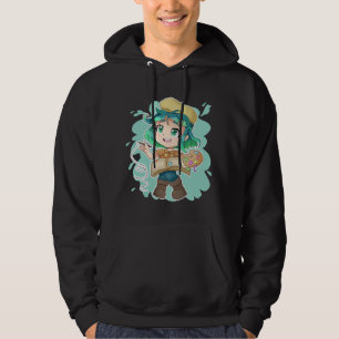 Anime Merch Just A Girl Who Loves Anime And Sketch Hoodie