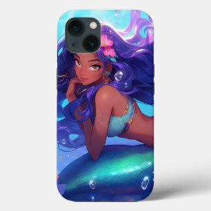 Anime Mermaid Girl Fantasy Art iPhone 13 Case