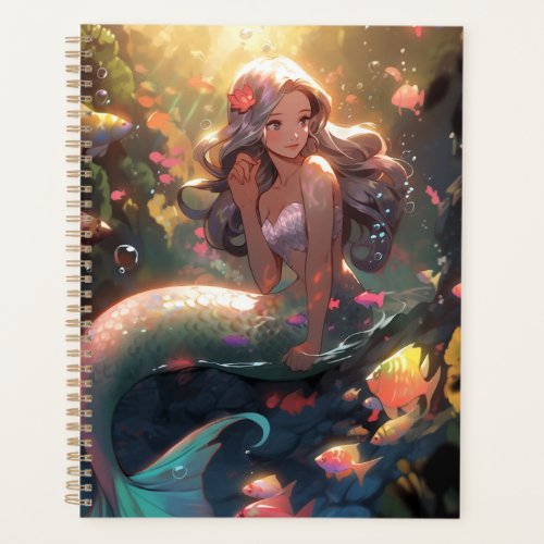 Anime Mermaid Girl Fantasy Art Planner