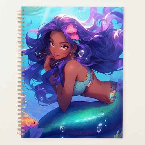 Anime Mermaid Girl Fantasy Art Planner