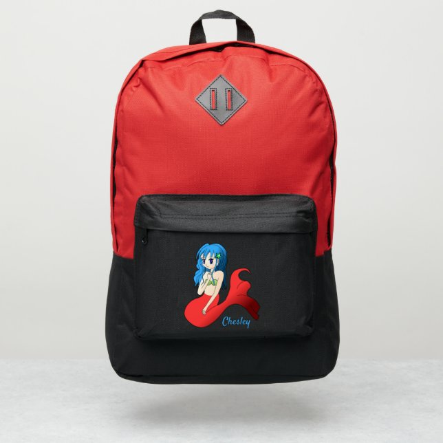 Anime Mermaid Personalized Port Authority® Backpack (Front)