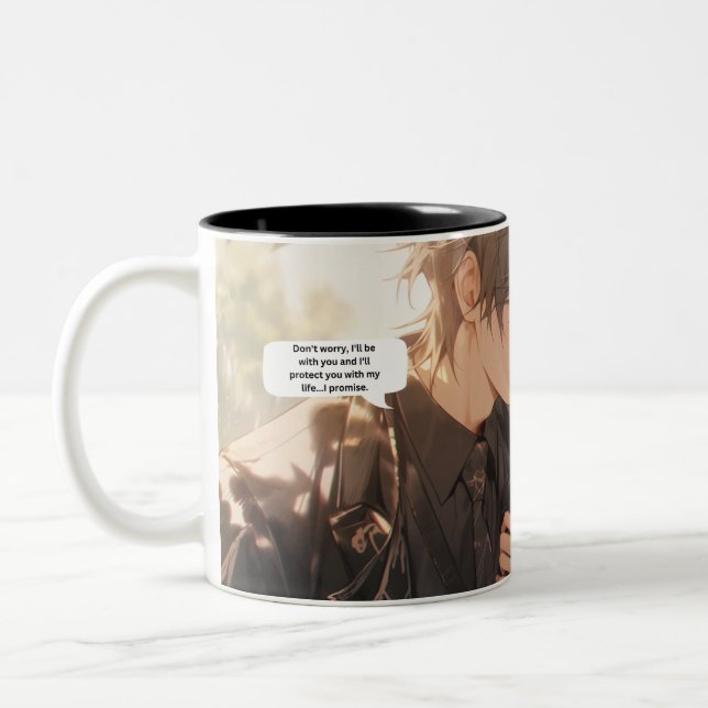 Anime minis Two-Tone coffee mug (Left)