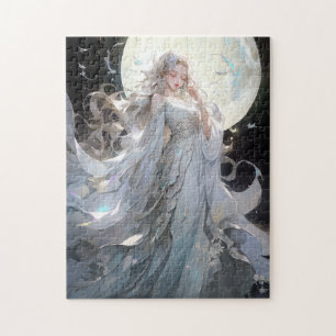 Anime Moon Princess Fantasy Art Jigsaw Puzzle