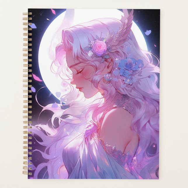 Anime Moon Princess Fantasy Art Planner (Front)