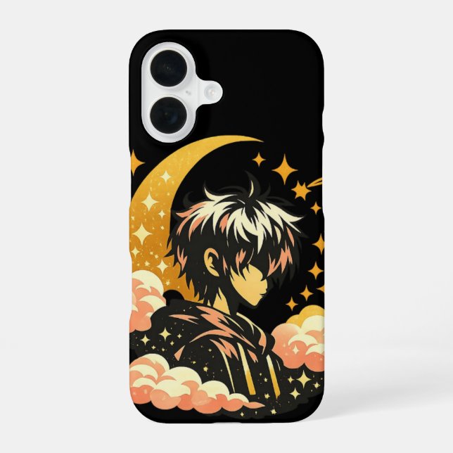 Anime Moonlight – Aesthetic Anime Design iPhone Case (Back)
