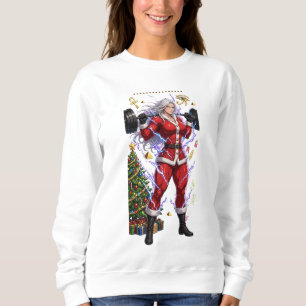 Anime Muscle Mommy Christmas - Gym Gainsmas Art Sweatshirt
