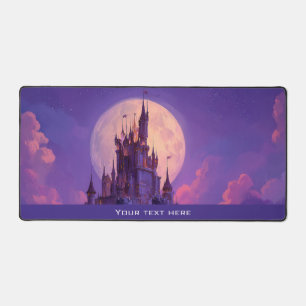 Anime Mystic Purple Kingdom Magical Fantasy Castle Desk Mat