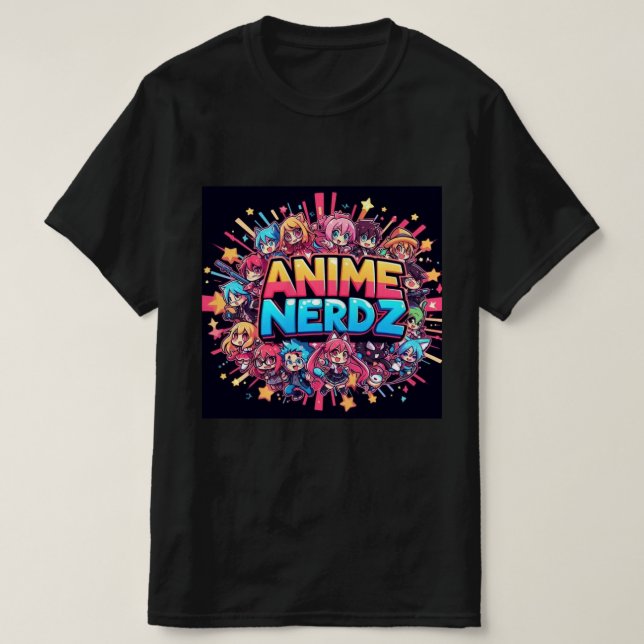 Anime Nerdz logo T-Shirt (Design Front)