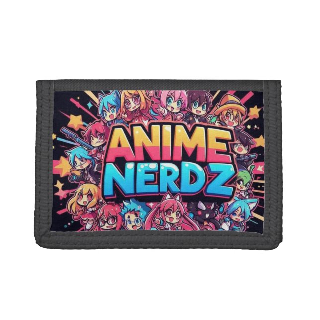 Anime Nerdz logo tri-fold wallet (Front)