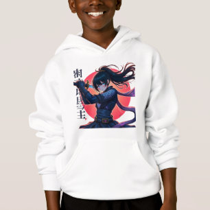 Anime Ninja Girl with Katana– Epic Samurai Warrior Hoodie